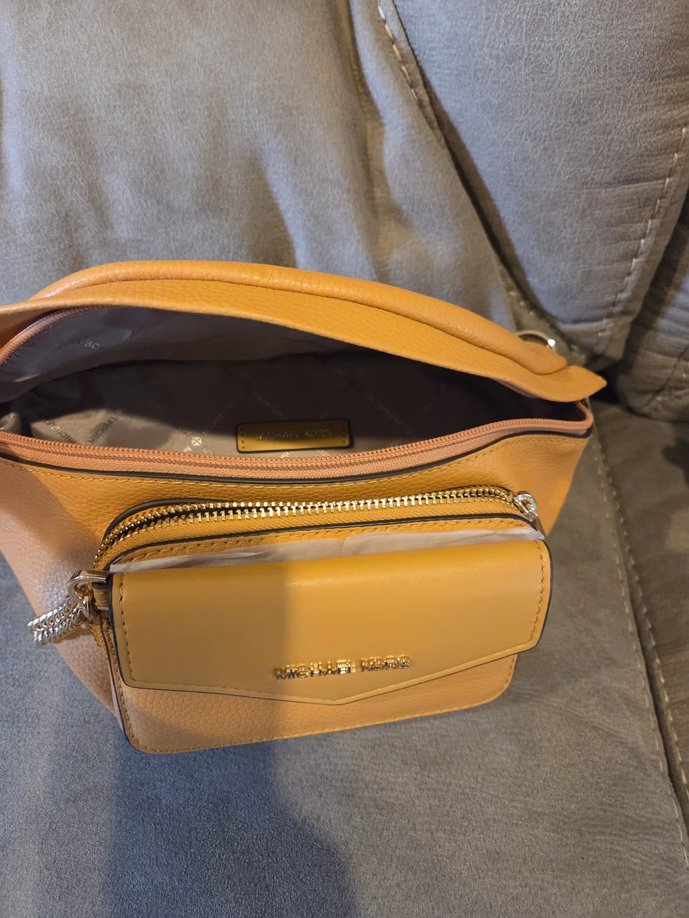 Michael Kors Women’s Tan Leather Belt Bag